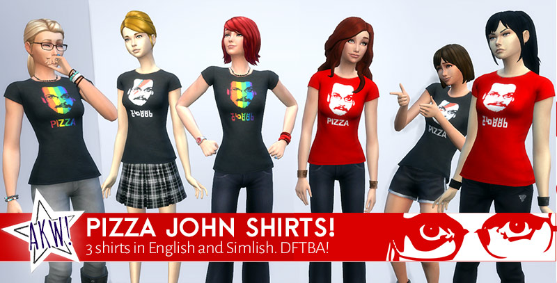 Sims 4 - Pizza John Shirts